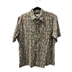 Vintage Reyn Spooner Size XL Abstract Short Sleeve Button Down Shirt Men Cotton